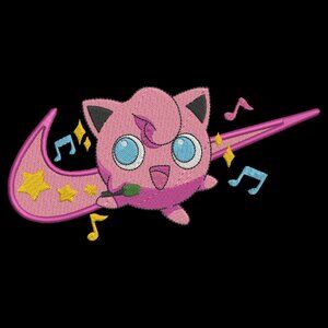 Nike Pokemon Jigglypuff Swoosh HOODIE Embroidered Adult Unisex Hooded Sweatshirt